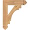 Ekena Millwork Merced Arts & Crafts Smooth Bracket, Western Red Cedar, 3 1/2"W x 18"D x 22"H BKT04X18X22MRC03SWR - alternate 3